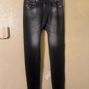 NWOT Stylish Black Denim Jeggings